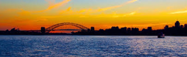 Picture of Beautiful city of Sydney Australia at sunset